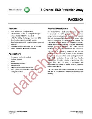 PACDN009MR datasheet  